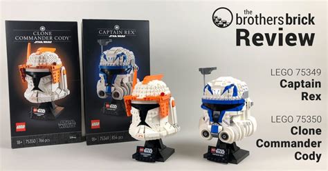 LEGO 75349: Captain Rex and LEGO 75350: Clone Commander Cody helmets [Review] - The Brothers ...