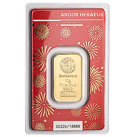 Buy Gram Argor Heraeus Lunar Dragon Gold Bar