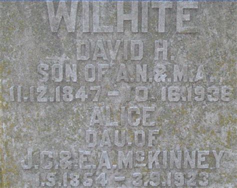 Alice Mckinney Wilhite Find A Grave Memorial