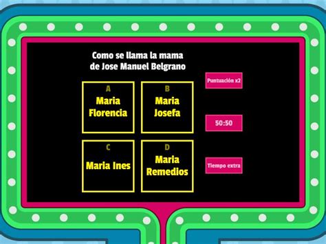 Manuel Belgrano Gameshow Quiz