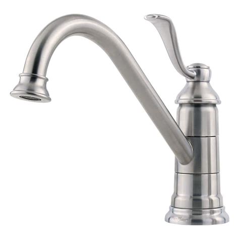 Pfister Portland Single Handle Standard Kitchen Faucet In Stainless