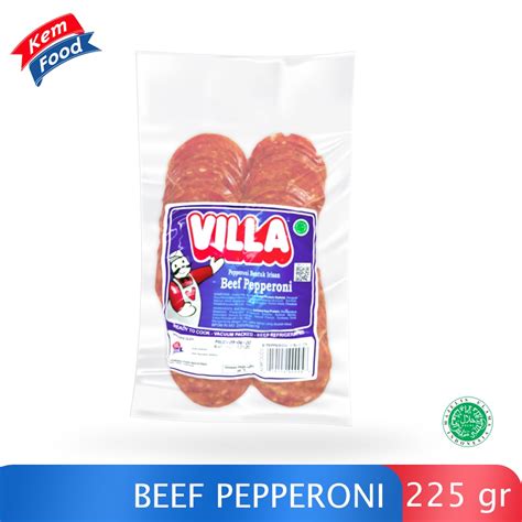 Jual Villa Beef Pepperoni Topping Pizza Roti Dan Kue Gr Shopee