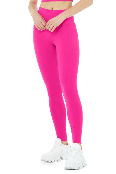 Alo Yoga High Waist Airbrush Legging Neon Pink