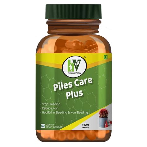 Himalayan Valley Herbal Piles Medicine Piles Care Plus 60 Capsules At