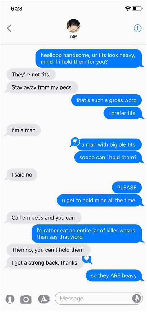 Hey Handsome Beautiful Those Tits Sure Look Heavy Want Me To Hold Them Incl Gojo Geto