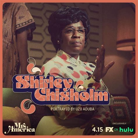 Mrs. America - Cast Promos - Uzo Aduba as Shirley Chisholm - Mrs ...