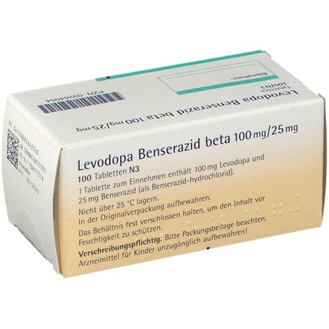 Levodopa Benserazid Beta Mg Mg St Shop Apotheke