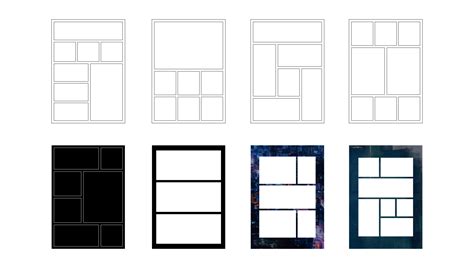 Graphic Novel Layouts Template Linearity Templates