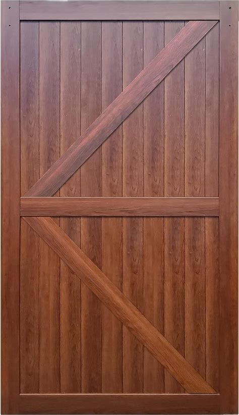 Amazon S Z Tophand In X In Pvc Barn Door Brown Wood