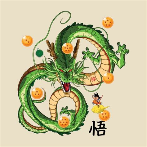 Awesome Shenron Dragon With Dragonballs Design On Teepublic Visit