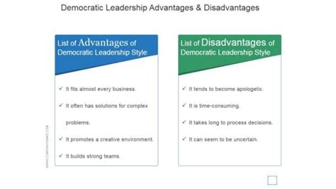 Democratic Leadership Advantages And Disadvantages Ppt PowerPoint ...