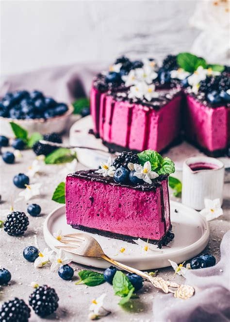 No Bake Blueberry Cheesecake Vegan Bianca Zapatka Recipes No