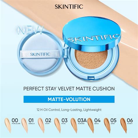 Jual SKINTIFIC Perfect Stay Velvet Matte Cushion BIRU Shopee Indonesia