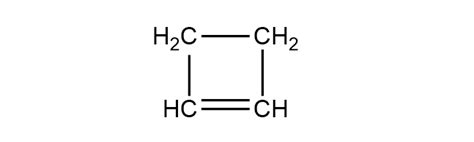 Draw Condensed Structural Formula For Cyclobutene Quizlet