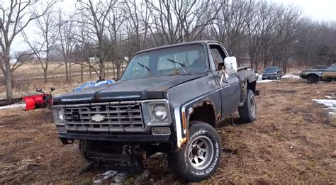 Rusty And Rare Chevy K Sport Truck Runs After Sitting In A Barn