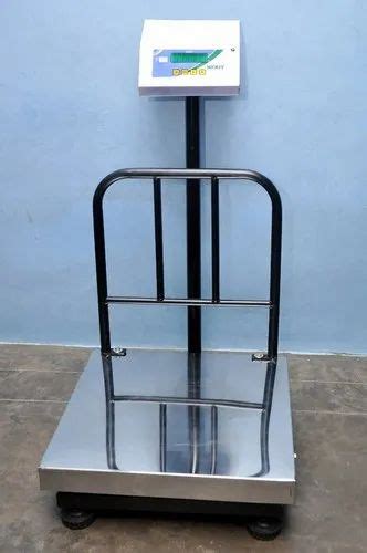 Stainless Steel Platform Scales Size 400 X 400 Mm Capacity 100