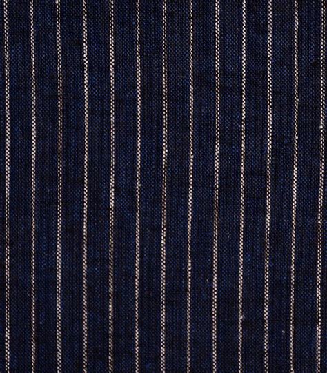 Cotton Linen Navy Stripe Fabric Fc Oa Dinesh Exports