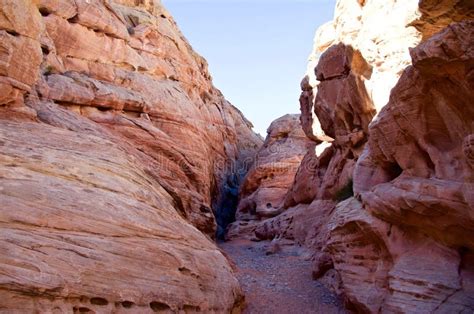 Slot Canyon In Valley Of Fire Nevada Stock Photo Image Of Layers