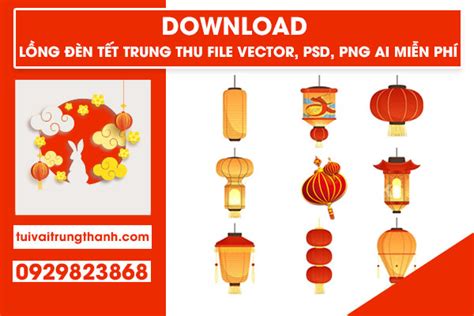 Download Lồng Đèn Tết Trung Thu File Vector, PSD, PNG, AI Miễn Phí ...