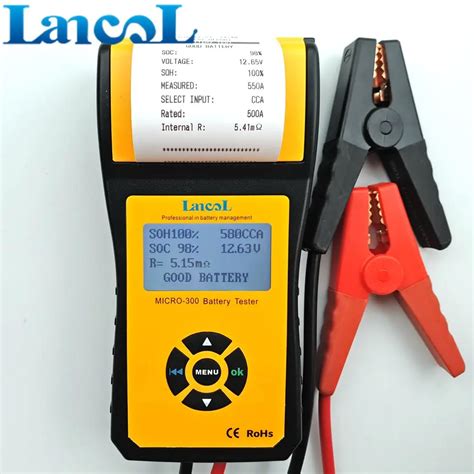 Lancol Micro 300 Digital Car Battery Load Tester With Printer 12v Car