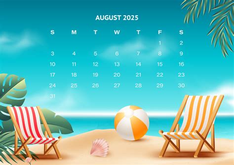 Free Pink Festive August 2025 Calendar Template to Edit Online