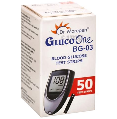 Dr Morepen Gluco One Bg Blood Glucose Test Strip Only Strips