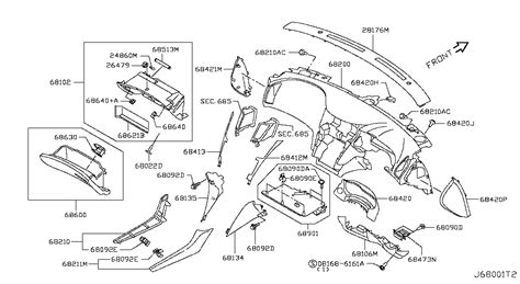 68630 4GA1A Lock Glove Box Nissan YoshiParts