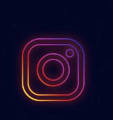 Neon Lights Instagram Logo