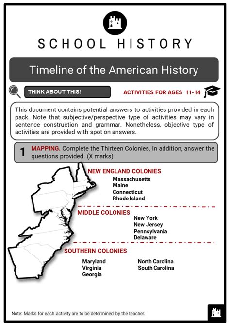 43 Us History Timeline Worksheet Worksheet For Fun