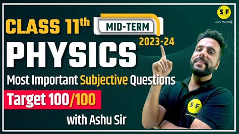 Physics Most Important Questions Class 11 CBSE NCERT Class 11th