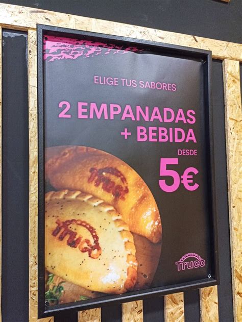 Carta Del Restaurante Truco Empanadas Argentinas Monteolivete Valencia