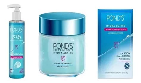 Kit Ponds Hydra Active Gel Hialurónico Facial Mascarilla Envío Gratis