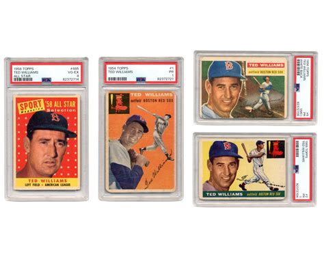 At Auction 1950 S Topps Ted Williams Collection PSA Graded