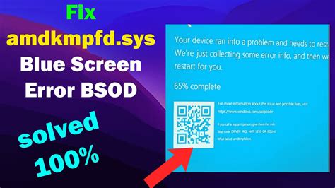 HOW TO Fix Amdkmpfd Sys BSOD Blue Screen Error In Windows 10 Or 11