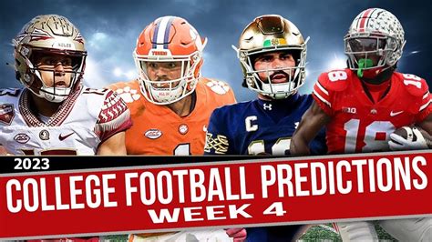 College Football Week 4 Picks And Predictions Youtube