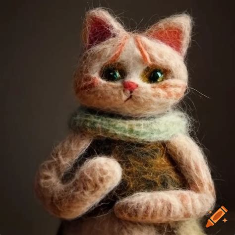 Artistic Depiction Of A Cat In A Wool Outfit On Craiyon