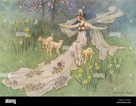 Vintage Warwick Goble Fairytale Illustration Art Stock Photo Alamy