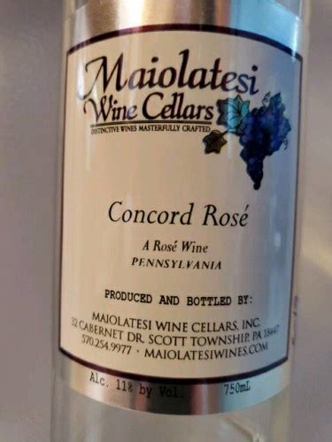 Maiolatesi Concord Ros Vivino Us