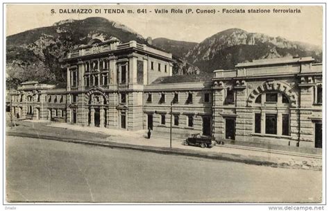 Alpes Maritimes la gare ferroviaire de Saint Dalmas de Tende imaginée