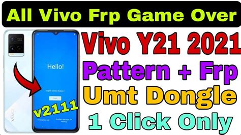 Vivo Y G V Frp Unlock Bypass With Umt Dongle