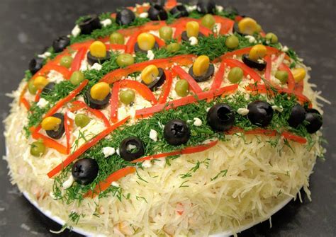 Красивые салаты на день рождения простые и вкусные (73 фото) - фото ...