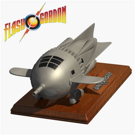 3d model flash gordon rocket ship