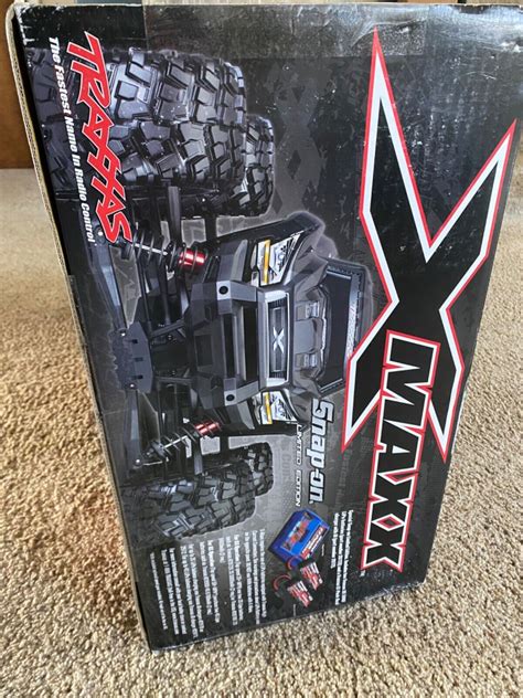 Traxxas Xmaxx Super Rare Black With Flames Snap On Edition Ebay