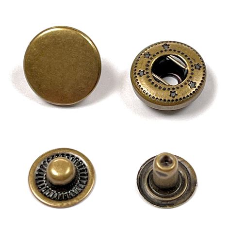 brass tone snap closure  sizes mm leather craft etsy