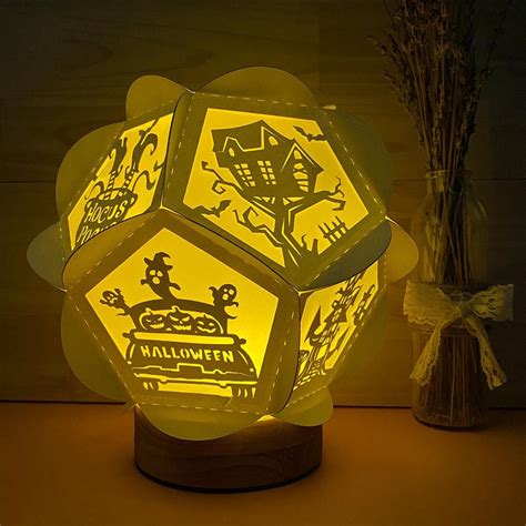 Halloween 2 Pentagon 3d Lantern File Cricut File Lightboxgoodman