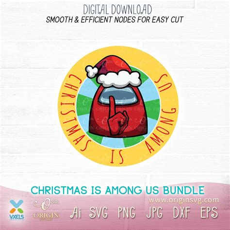 Christmas Is Among Us Svg Cut File Bundle Set For Cricut