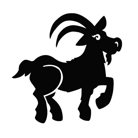 Goat Silhouette Symbol Vector Illustration 35913821 Vector Art At Vecteezy