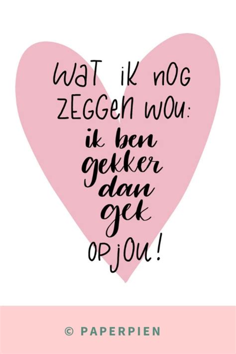 Valentijnsdag Valentijnskaart Voor Hem Of Voor Haar Gekker Dan Gek Op