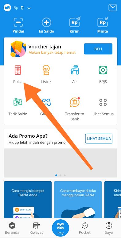 Kehabisan Pulsa Begini Cara Mudah Beli Lewat Aplikasi DANA Simak Juga