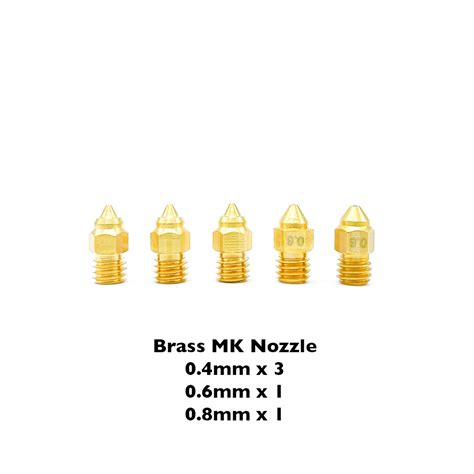 Mk Nozzle Set For Cr 6 Se Ender 3 Ender 5 Cr 10s 5 Pcs Build It Full